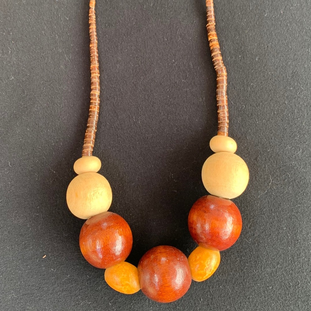 Hand-made Wooden Necklace